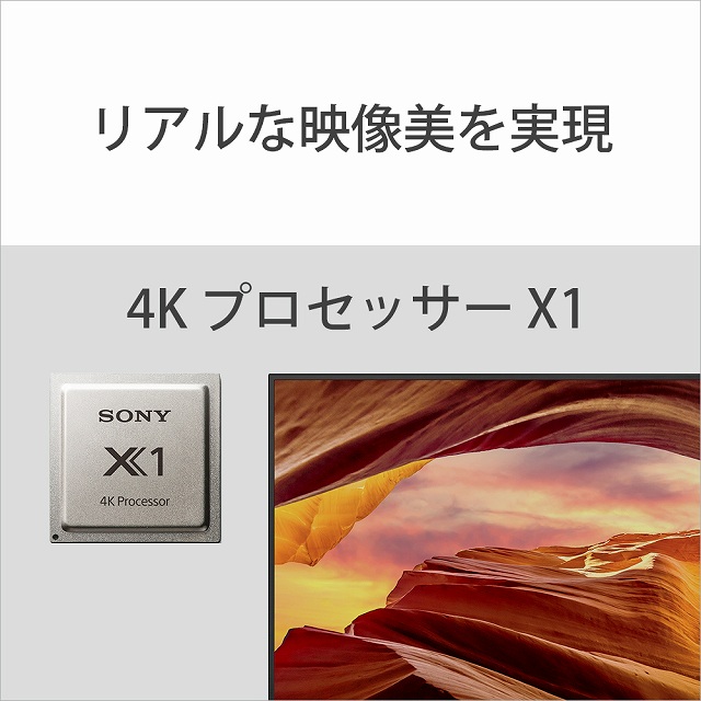 搭载最合适的进行图像处理的高画质的处理器"X1"
