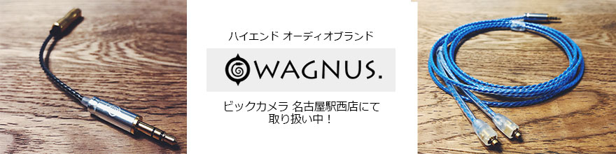 在高档的音频设备名牌"WAGNUS."wagunasu，BicCamera 名古屋站西店在处理时