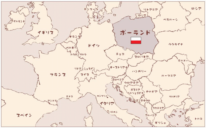 波兰的地图