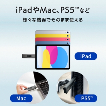 就这样在iPad以及Mac，PS5等的各种各样的机器可以使用