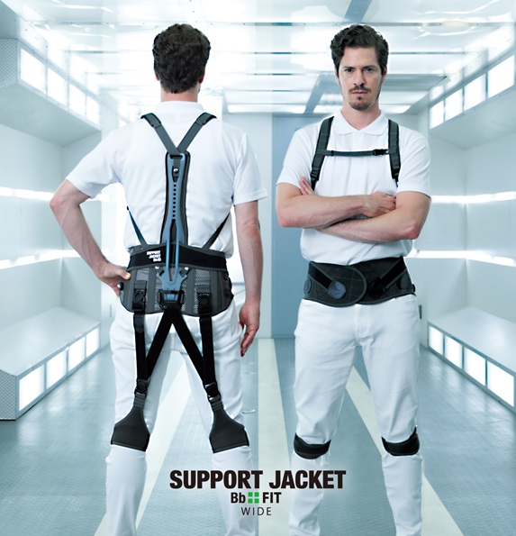 对你宣传SUPPORT JACKET Bb+ＦＩＴ腰带肌肉皮带理想的姿势